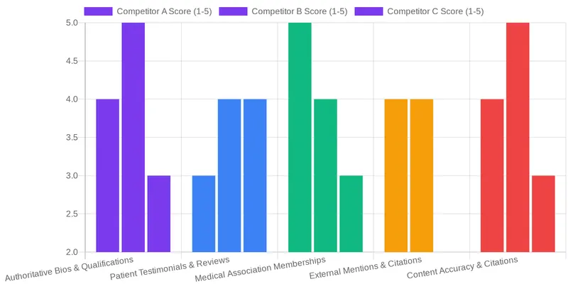 What is Competitor SEO Analysis and Why is it Crucial for London Aesthetics? comparison chart — Analyzing Competitor SEO Strategies in the London Aesthetics Market