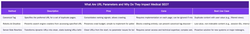 What Are URL Parameters and Why Do They Impact Medical SEO? — Managing URL Parameters from Patient Portals and Booking Systems