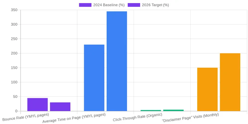 Beyond Compliance: How Disclaimers Build E-E-A-T & Topical Authority comparison chart — Disclaimers and Medical Accuracy Statements: SEO Best Practices