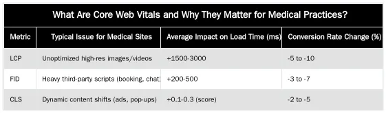 What Are Core Web Vitals and Why They Matter for Medical Practices? — Core Web Vitals for Medical Websites: A 2026 Optimization Guide