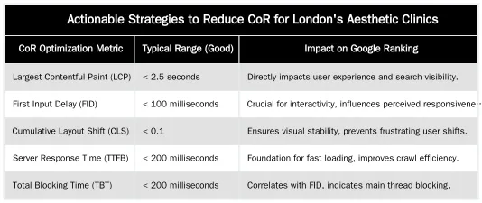 Actionable Strategies to Reduce CoR for London's Aesthetic Clinics — Reducing Cost of Retrieval for YMYL: A Technical SEO Guide for London Clinics