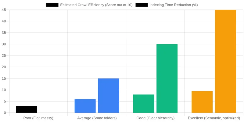 Optimizing for Crawl Budget & Cost of Retrieval with Smart URLs comparison chart — URL Structure Best Practices for Medical Websites