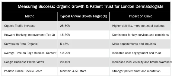 Measuring Success: Organic Growth & Patient Trust for London Dermatologists — YMYL SEO for London Dermatologists: A 2026 Framework for E-E-A-T & Topical Authority